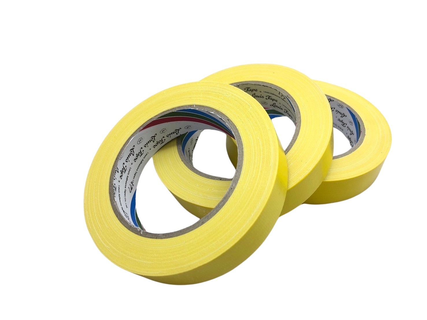 เทปผ้า LOUIS ขนาด 1 นิ้ว x 25 หลา สีเหลือง (72ม้วน/ลัง) - Image 4