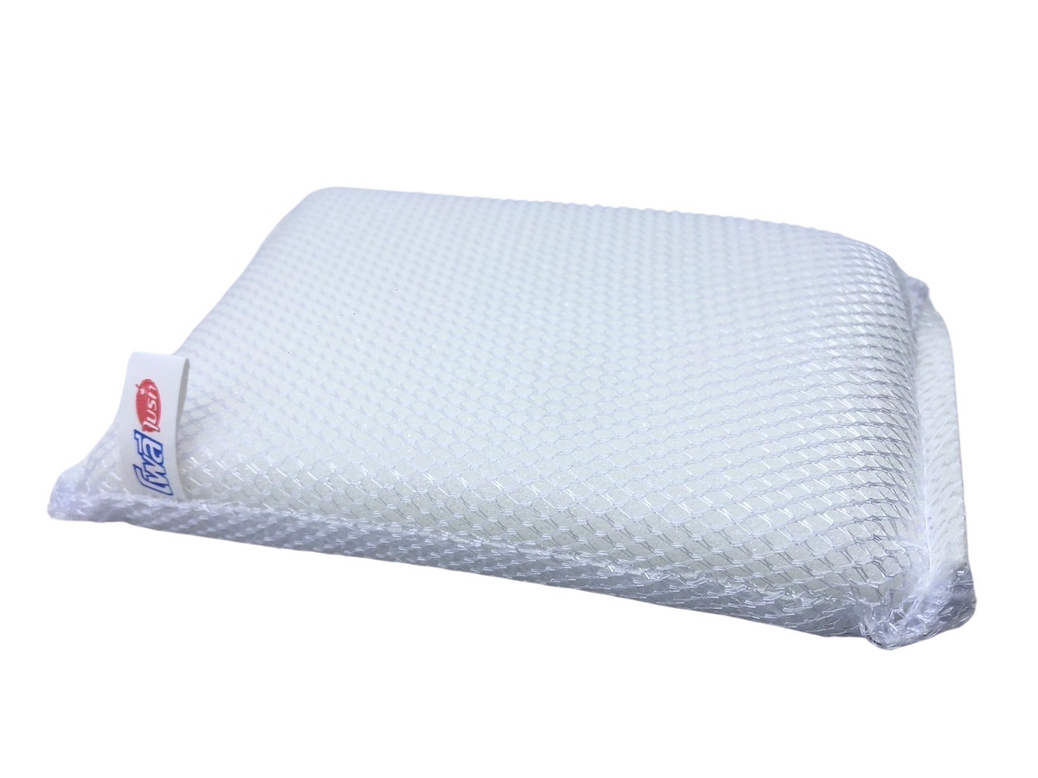 ฟองน้ำล้างจาน ฟองน้ำหุ้มตาข่าย POLY BRITE สีขาว (8ชิ้น/แพ็ค) - Image 4