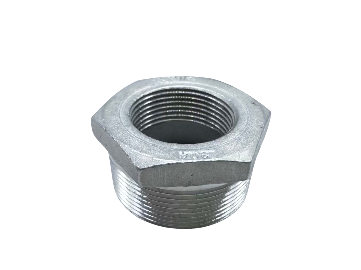 ข้อลดเหลี่ยมสแตนเลส เกลียวนอก x เกลียวใน ขนาด 2 x 1-1/4 นิ้ว - Image 4