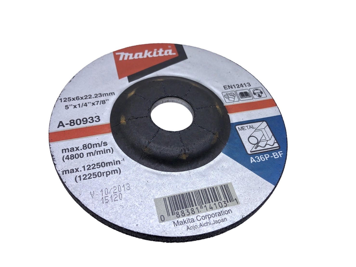 ใบเจียร ขนาด 5 นิ้ว หนา 6 มม. MAKITA รุ่น A-80933