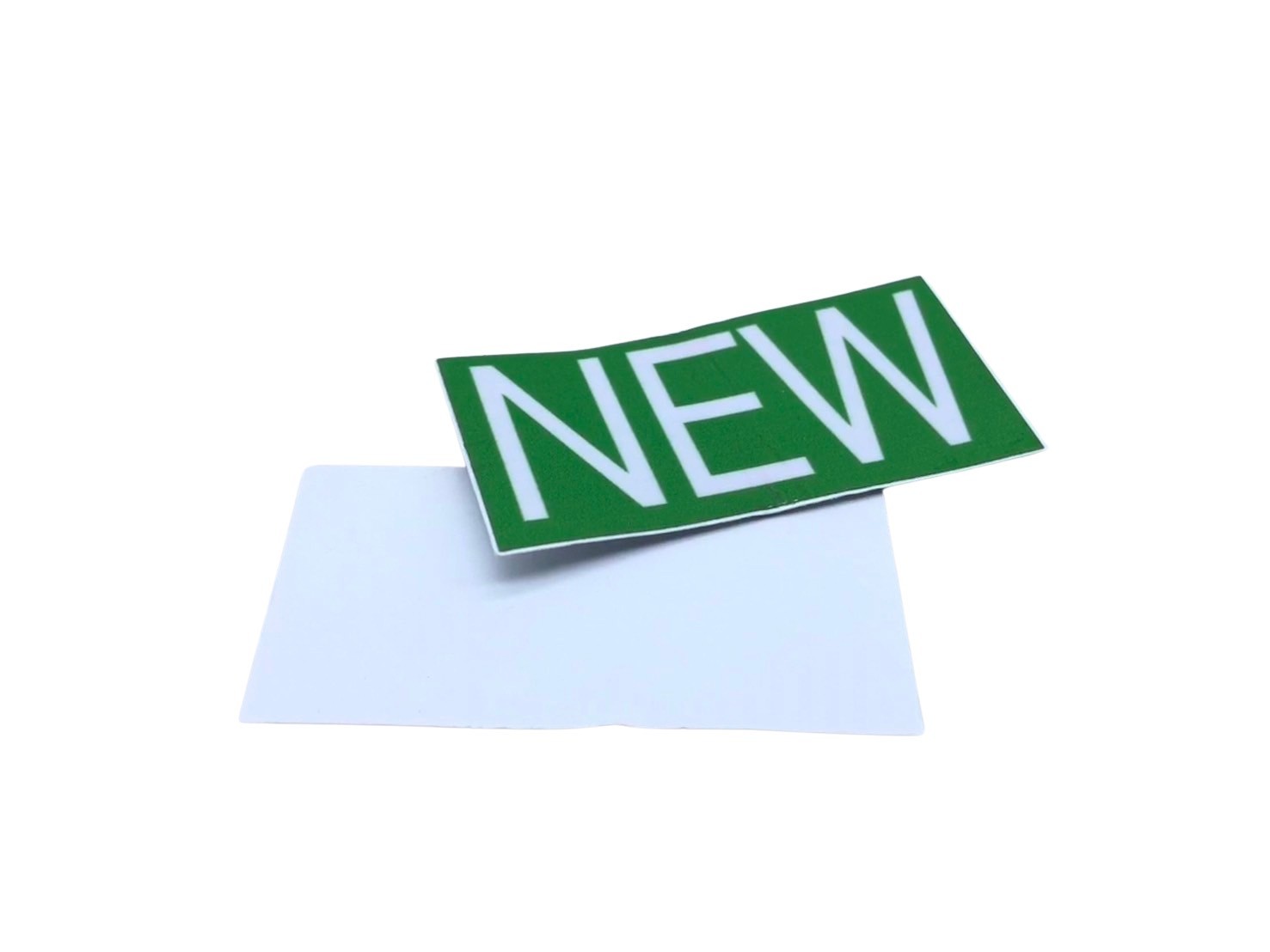 สติ๊กเกอร์ติดหมวกเซฟตี้ NEW ตัวอักษรสีขาว พื้นสีเขียว ขนาด 1.5x3 นิ้ว - Image 3