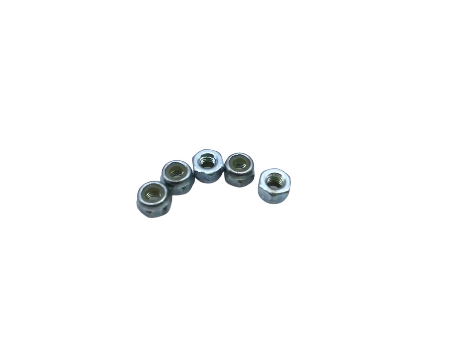 หัวน็อตล็อคเหล็ก Steel Lock Nut พร้อมแหวนพลาสติก ขนาด M3 - Image 2