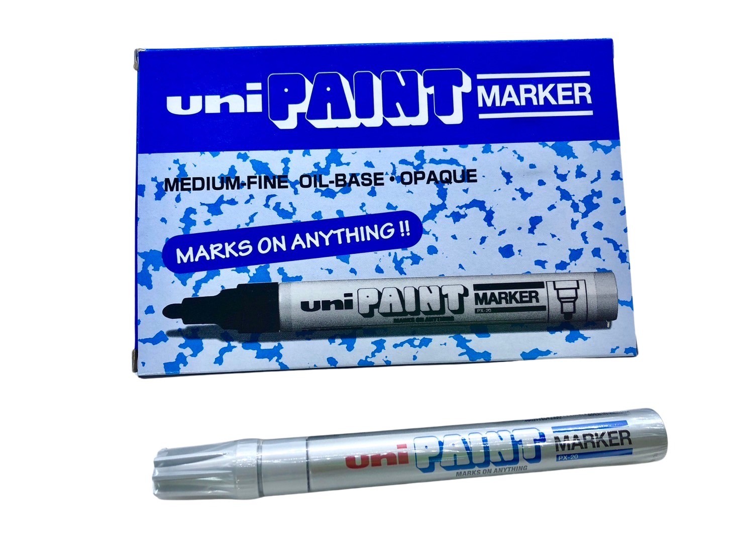 ปากกาน้ำมัน UNI รุ่น PX-20 สีบรอนเงิน ขนาดเส้น 2.2-2.8 มม. - Image 2