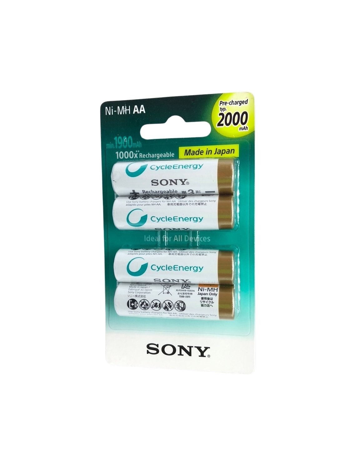 ถ่านชาร์จ SONY ขนาด AA 2700mAh รุ่น NH-AA-B4F (แพ็ค 4 ก้อน) - Image 2