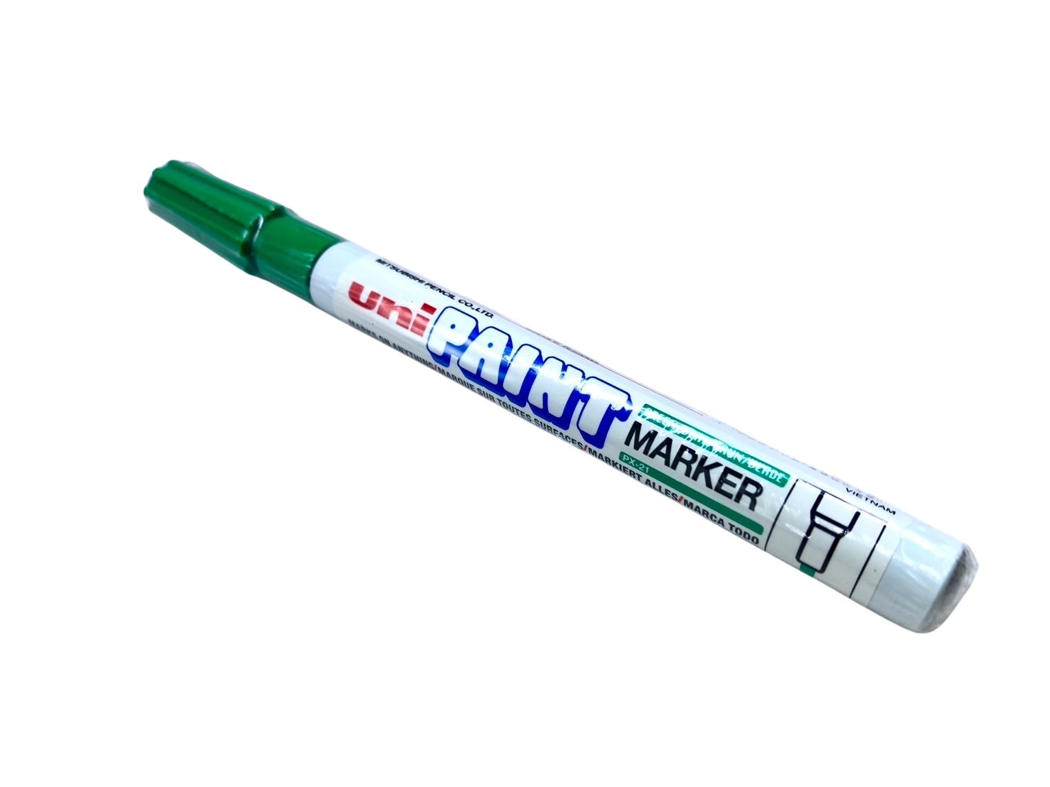 ปากกาน้ำมัน UNI รุ่น PX-21 สีเขียว ขนาดเส้น 0.8-1.2 มม. - Image 4