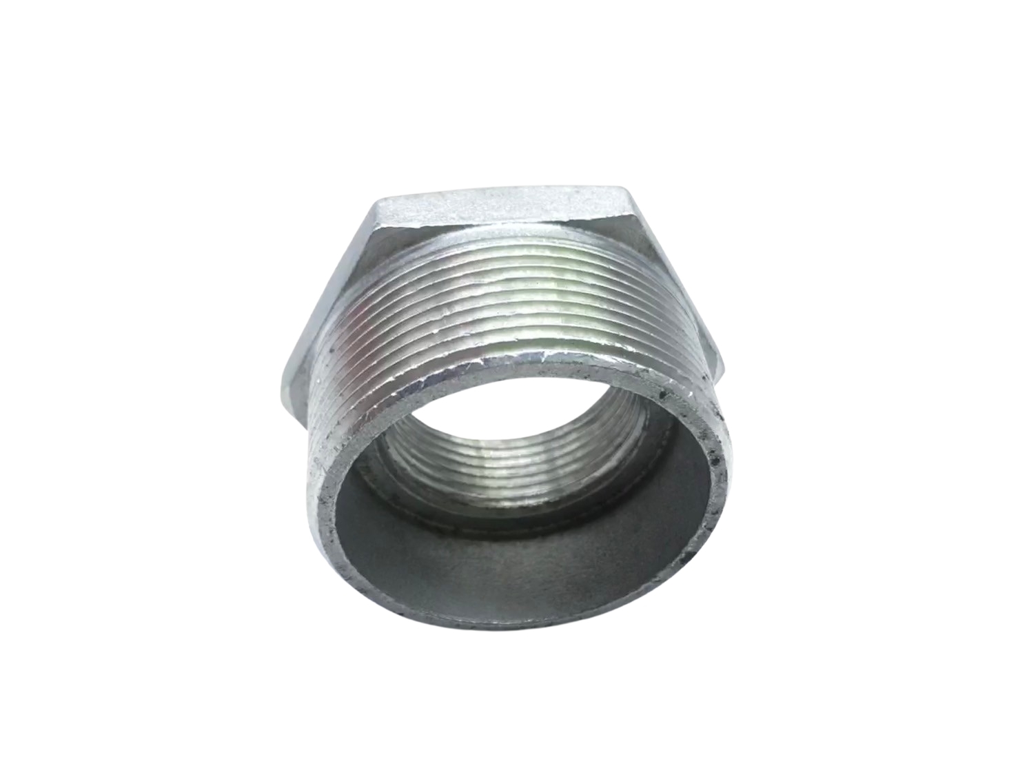 ข้อลดเหลี่ยมสแตนเลส เกลียวนอก x เกลียวใน ขนาด 2 x 1-1/4 นิ้ว - Image 3