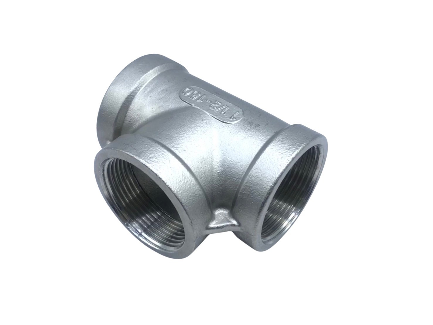 ข้อต่อสามทางสแตนเลส เกลียวใน ขนาด 1-1/2 นิ้ว - Image 2