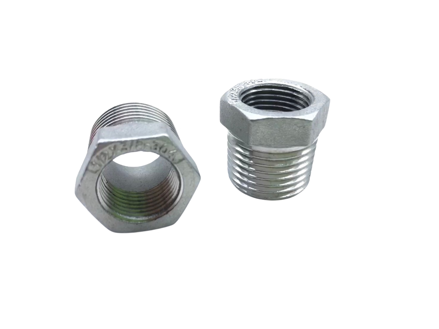 ข้อลดเหลี่ยมสแตนเลส เกลียวนอก x เกลียวใน ขนาด 1/2 x 3/8 นิ้ว - Image 3