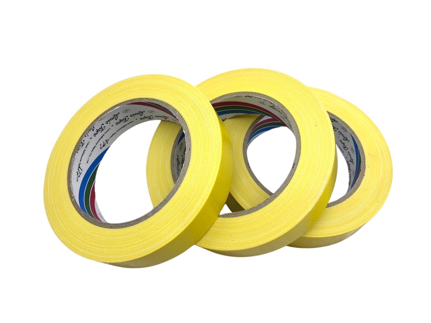 เทปผ้า LOUIS ขนาด 1 นิ้ว x 25 หลา สีเหลือง (72ม้วน/ลัง) - Image 2