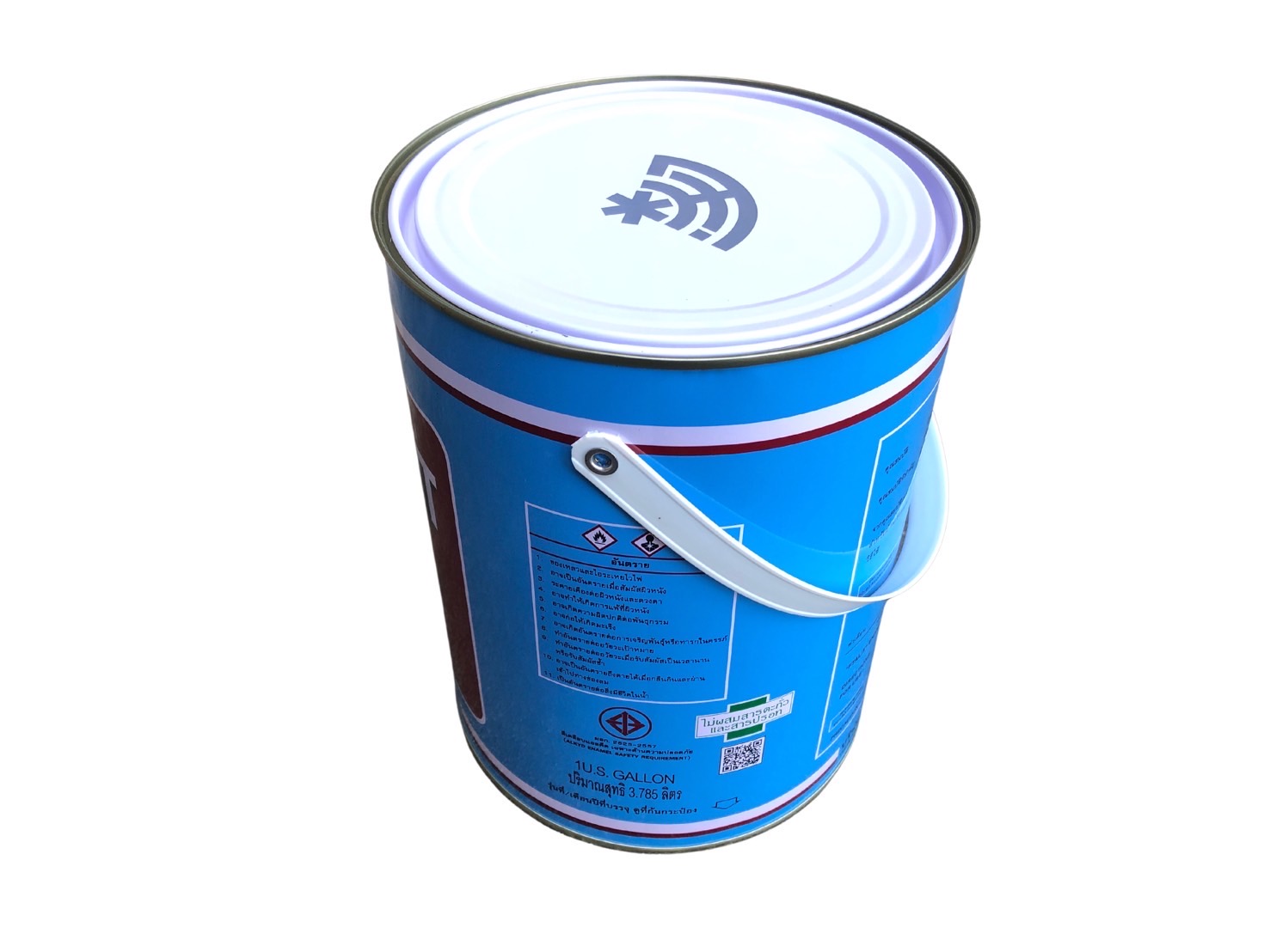 สีน้ำมันตราพัด สีเคลือบเงา KANSAI FTALIT เบอร์ 383 สีฟ้า Cerulean Blue - Image 4