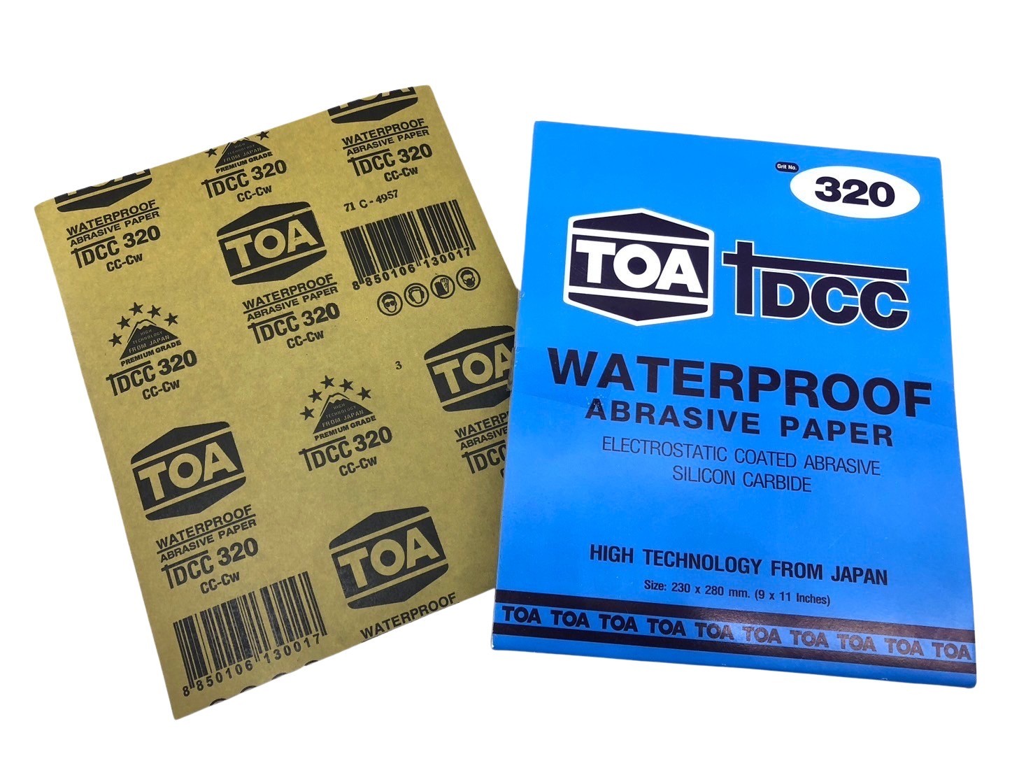 กระดาษทรายน้ำ TOA DCC เบอร์ 320 Waterproof ขนาด 9x11 นิ้ว - Image 4
