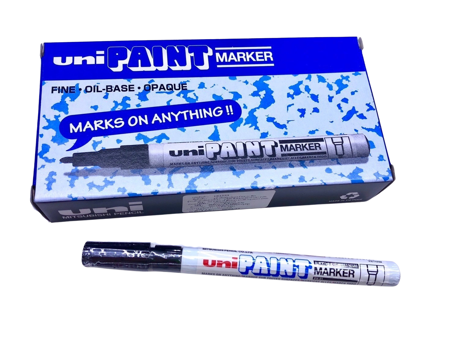 ปากกาน้ำมัน UNI รุ่น PX-21 สีดำ ขนาดเส้น 0.8-1.2 มม. - Image 2