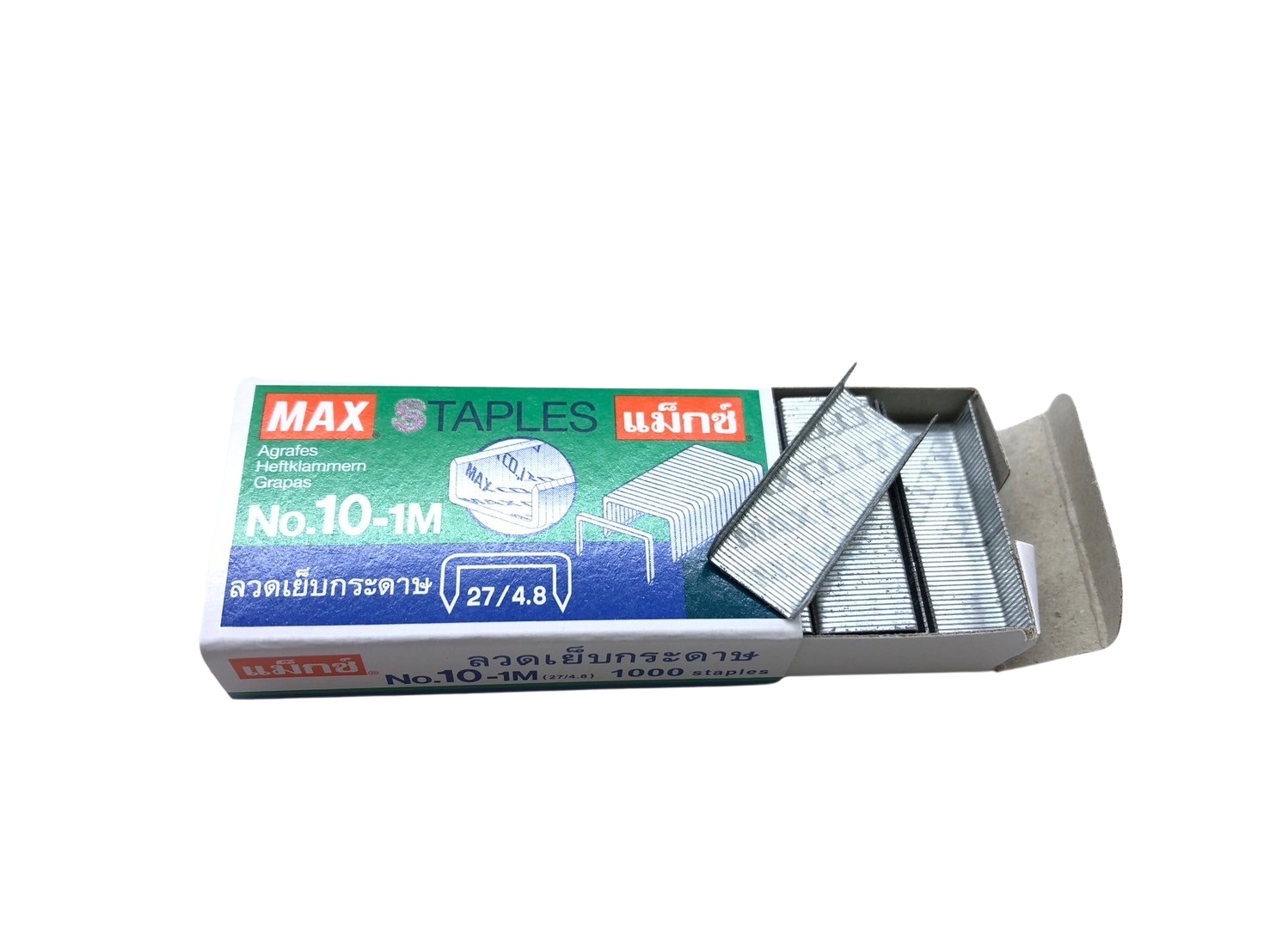 MAX แม็กซ์ ลวดเย็บกระดาษ รุ่น 10-1M เบอร์ 10 (27/4.8)