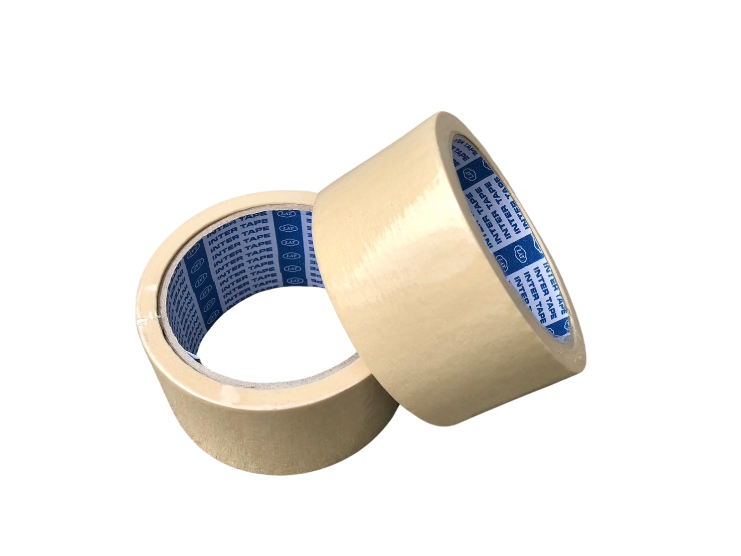 เทปกระดาษกาวย่น INTER ขนาด 2 นิ้ว x 20 หลา (36ม้วน/ลัง)