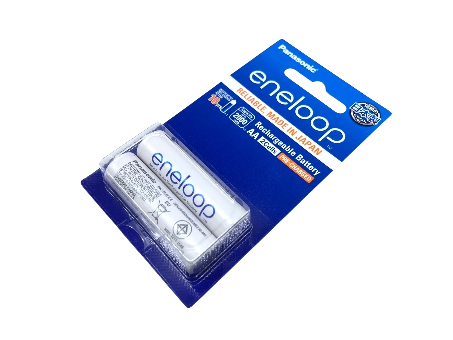 ถ่านชาร์จ PANASONIC Eneloop ขนาด AA 1900mAh (แพ็ค 2 ก้อน)