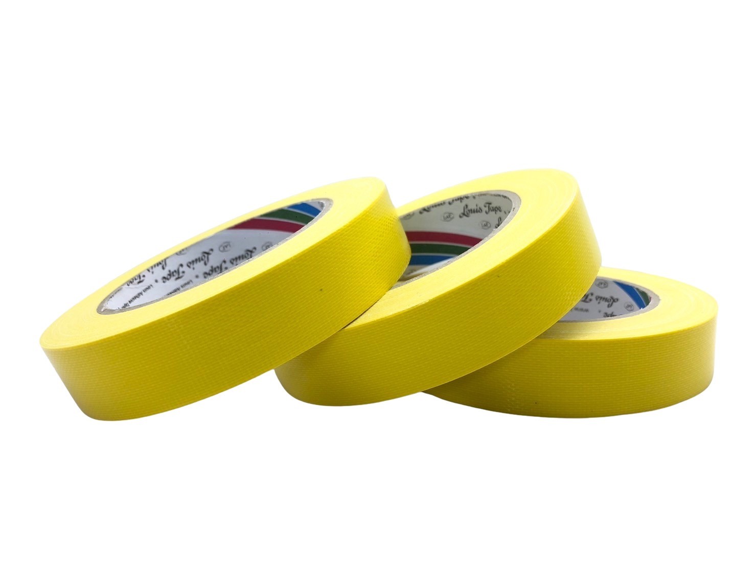 เทปผ้า LOUIS ขนาด 1 นิ้ว x 25 หลา สีเหลือง (72ม้วน/ลัง)